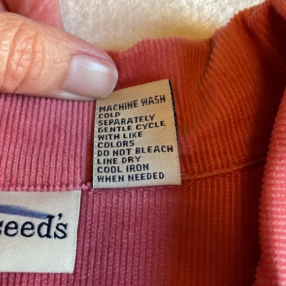 Appleseed’s Coral Corduroy Jacket Blazer. Size 6. - Picture 10 of 10